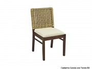 Conjunto Mesa de Jantar Viena Jamaica com 04 Cadeiras 1.40 x 0.90 Retangular
